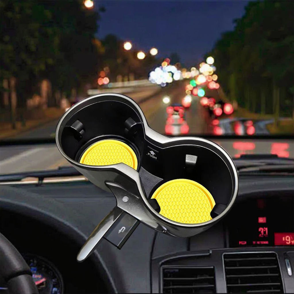 Universal Black Anti-Slip Car Cup Holder Coaster | PH Brand Model 7007 | Auto Interior Accessories